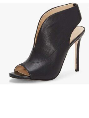 YDN Black Slingback Peep Toe Stiletto High Heel Sandals Ankle Boots Cutout Shoe